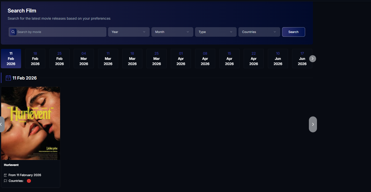 LineUp Cinema Platform — screenshot 2