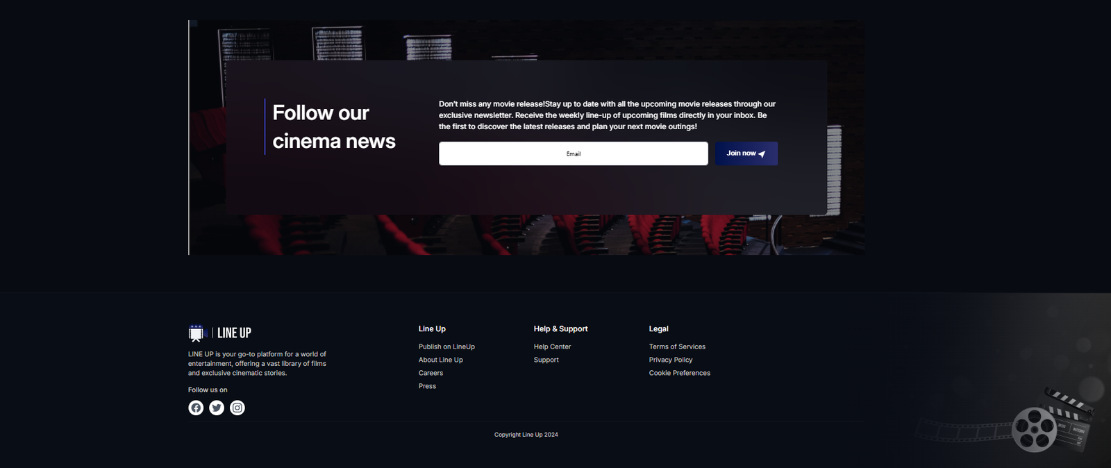 LineUp Cinema Platform — screenshot 4